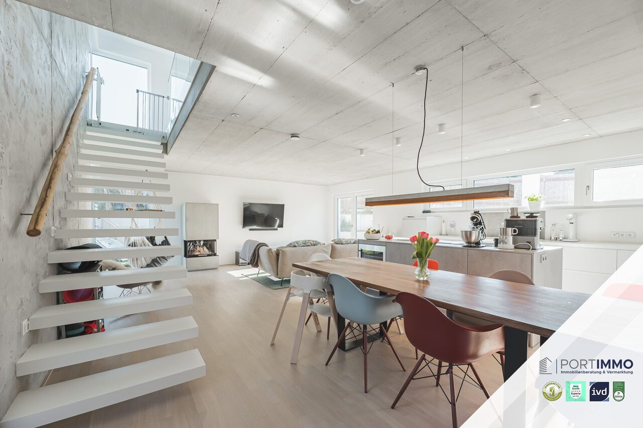 Wohn-, Koch- und Essbereich