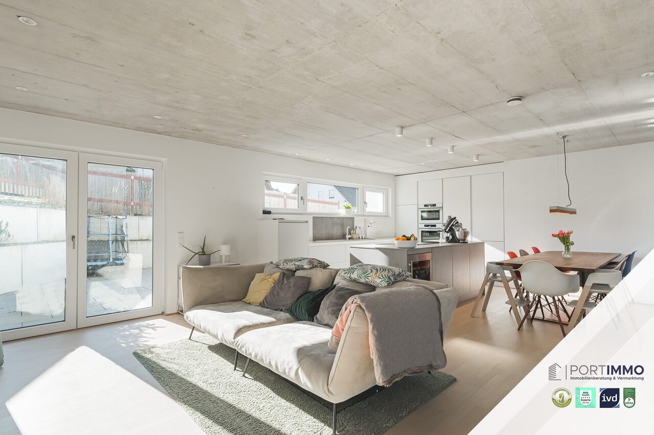 Wohn-, Koch- und Essbereich