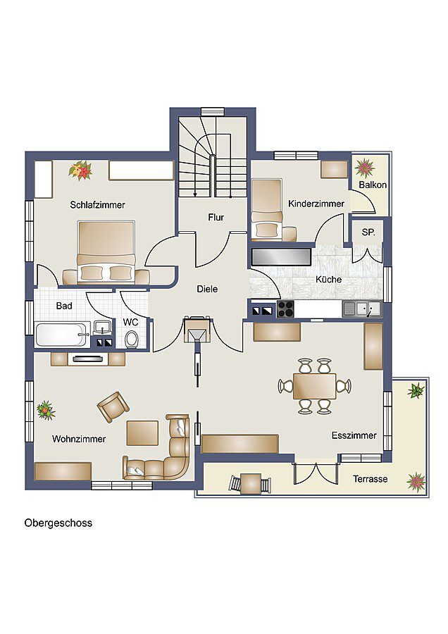 Grundriss 1. Obergeschoss