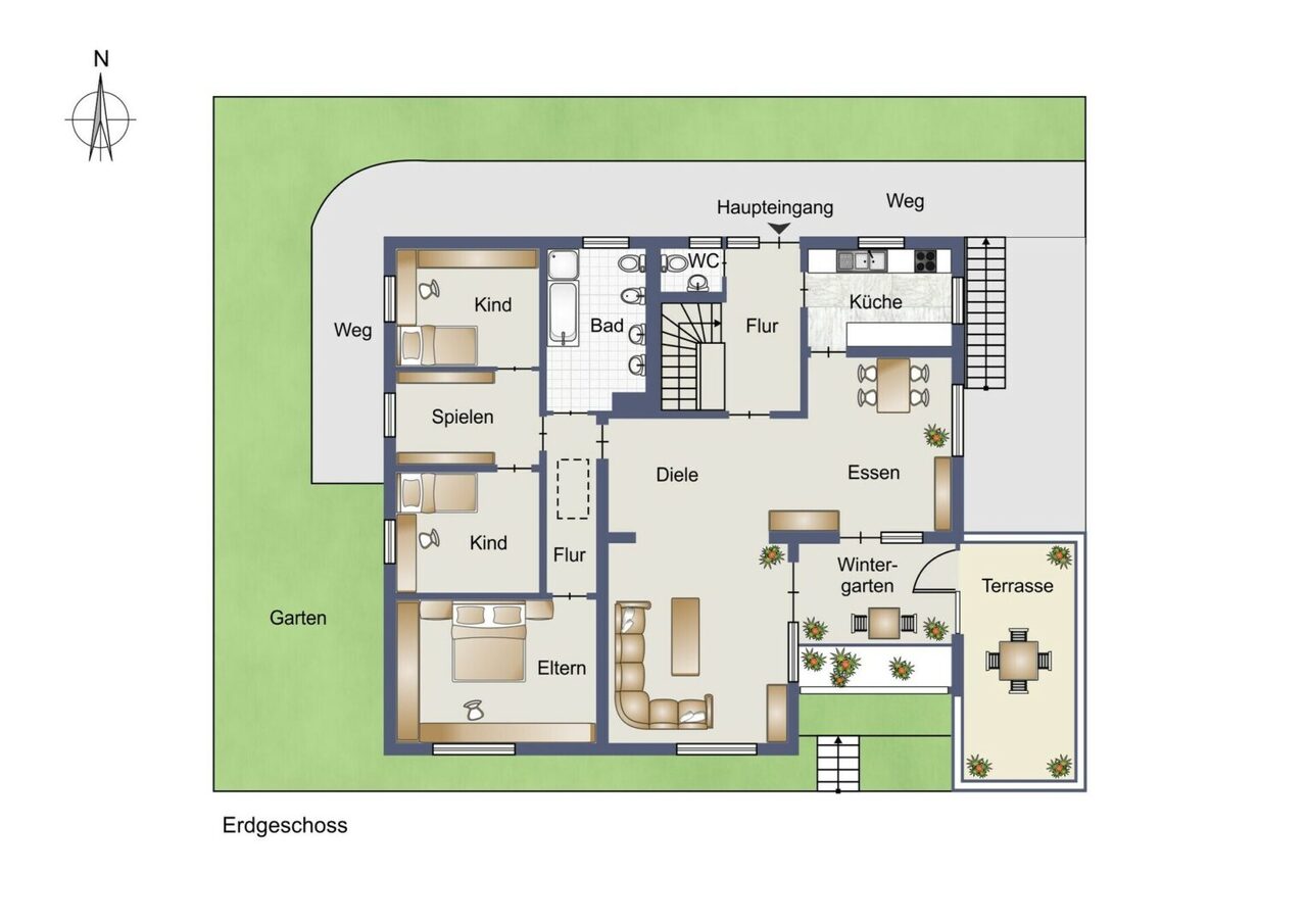 Grundriss Erdgeschoss